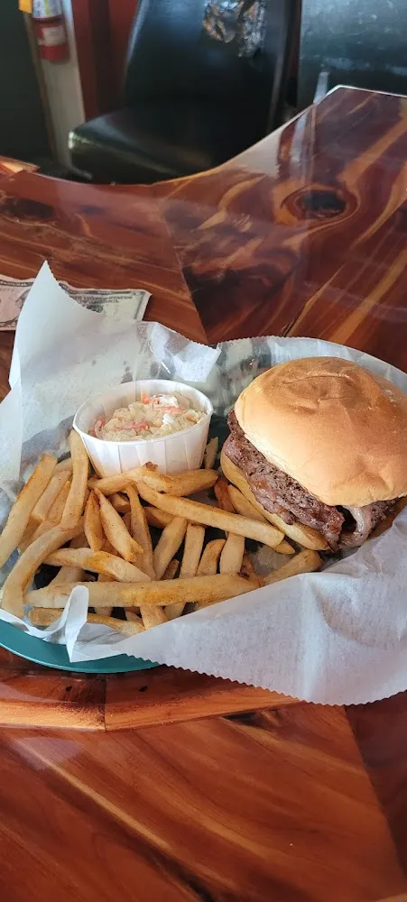 Steak Sandwich and Fries